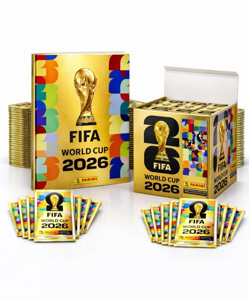 FIFA World Cup 2026 Gold Hardcover Album + 100 Sticker Packs Premium Collector’s Edition
