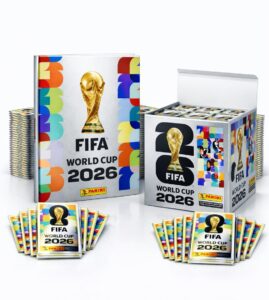 FIFA World Cup 2026 Silver Hardcover Album + 100 Sticker Packs Premium Collector’s Edition