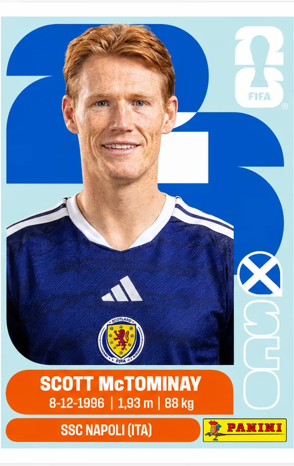 Scott McTominay Scotland Base Sticker Panini World Cup 2026