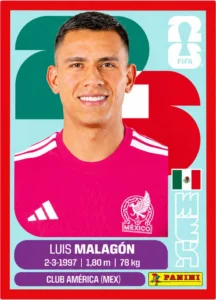 Luis Malagon Mexico Parallel Sticker Panini World Cup 2026