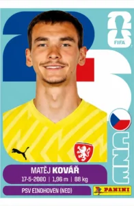 Matej Kovar Czechia Base Sticker Panini World Cup 2026