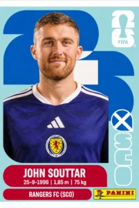 John Souttar Scotland Base Sticker Panini World Cup 2026