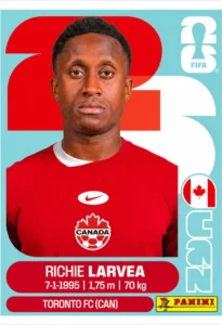 Richie Laryea Canada Base Sticker Panini World Cup 2026