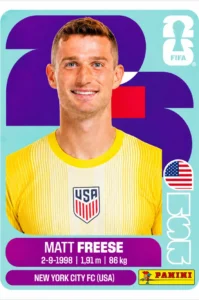 Matt Freese USA Base Sticker Panini World Cup 2026