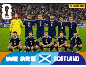 We Are Scotland Team Photo Sticker Panini World Cup 2026