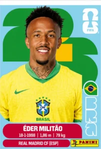 Eder Militao Brazil Star Sticker Panini World Cup 2026