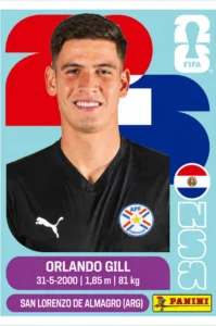 Orlando Gill Paraguay Base Sticker Panini World Cup 2026