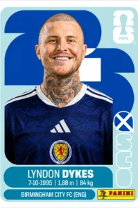 Lyndon Dykes Scotland Base Sticker Panini World Cup 2026