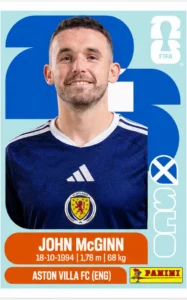 John McGinn Scotland Base Sticker Panini World Cup 2026