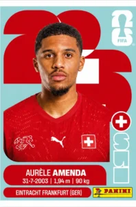 Aurele Amenda Switzerland Base Sticker Panini World Cup 2026
