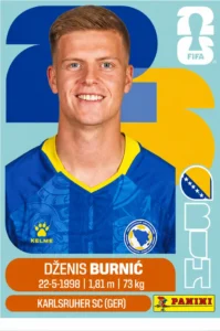 Dzenis Burnic Bosnia Base Sticker Panini World Cup 2026