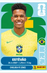 Estevao Brazil Star Sticker Panini World Cup 2026