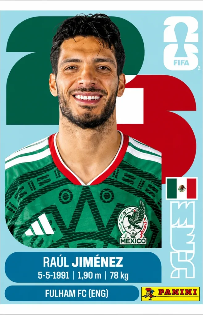 Raul Jimenez Mexico Star Sticker Panini World Cup 2026
