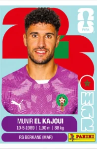 Munir El Kajoui Morocco Base Sticker Panini World Cup 2026