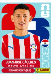 Juan Jose Caceres Paraguay Base Sticker Panini World Cup 2026