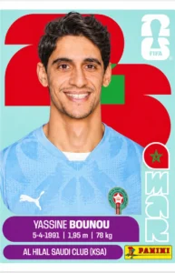Yassine Bounou Morocco Base Sticker Panini World Cup 2026