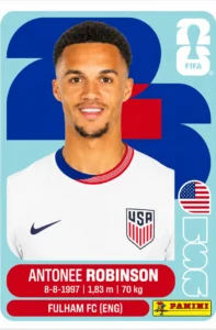 Antonee Robinson USA Base Sticker Panini World Cup 2026