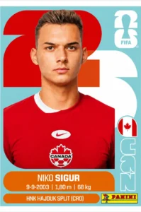 Niko Sigur Croatia Base Sticker Panini World Cup 2026