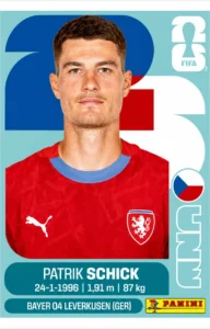 Patrik Schick Czechia Base Sticker Panini World Cup 2026
