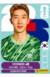 Hyeonwoo Jo South Korea Base Sticker Panini World Cup 2026