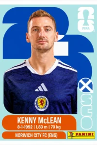 Kenny McLean Scotland Base Sticker Panini World Cup 2026