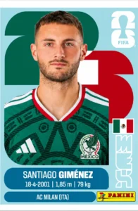 Santiago Gimenez Mexico Base Sticker Panini World Cup 2026