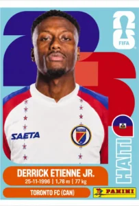 Derrick Etienne Jr. Haiti Base Sticker Panini World Cup 2026