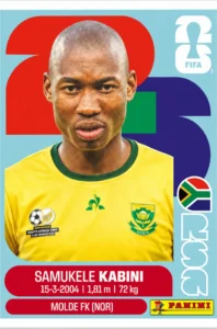 Samukele Kabini South Africa Base Sticker Panini World Cup 2026