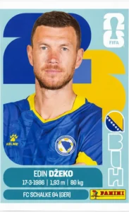 Edin Dzeko Bosnia Base Sticker Panini World Cup 2026