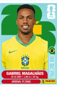 Gabriel Magalhaes Brazil Star Sticker Panini World Cup 2026