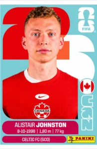 Alistair Johnston Canada Base Sticker Panini World Cup 2026
