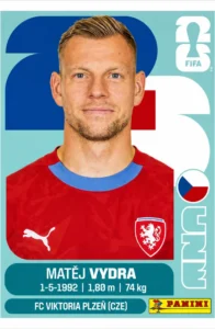 Matej Vydra Czechia Base Sticker Panini World Cup 2026