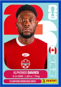 Alphonso Davies Canada Star Sticker Panini World Cup 2026