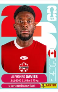 Alphonso Davies Canada Star Sticker Panini World Cup 2026