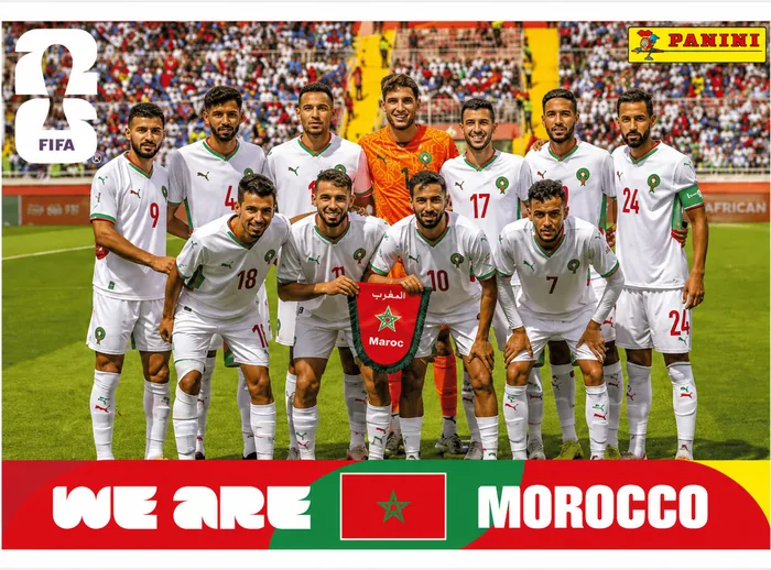 We Are Morocco Team Photo Sticker Panini World Cup 2026