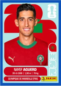 Nayef Aguerd Morocco Base Sticker Panini World Cup 2026