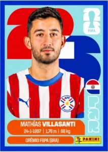 Mathias Villasanti Paraguay Base Sticker Panini World Cup 2026