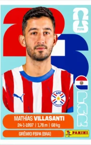 Mathias Villasanti Paraguay Base Sticker Panini World Cup 2026