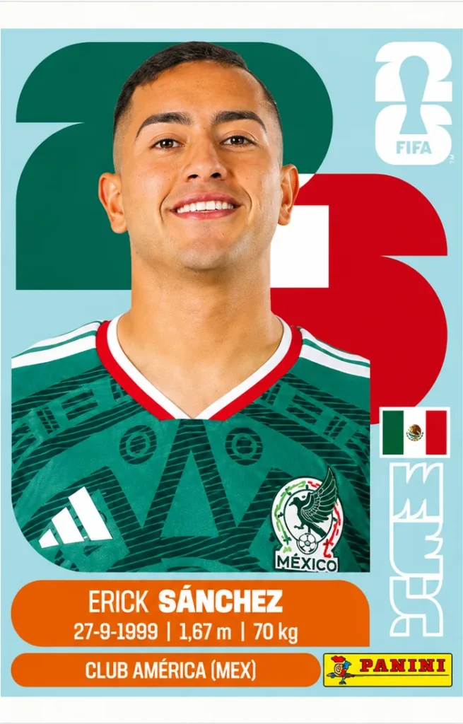 Erick Sanchez Mexico Base Sticker Panini World Cup 2026