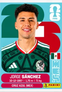 Jorge Sanchez Mexico Base Sticker Panini World Cup 2026