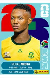 Mohau Nkota South Africa Base Sticker Panini World Cup 2026