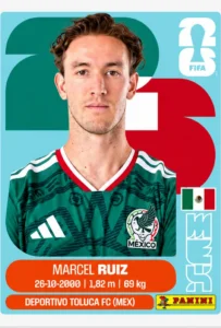 Marcel Ruiz Mexico Base Sticker Panini World Cup 2026