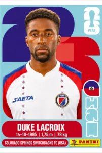Duke Lacroix Haiti Base Sticker Panini World Cup 2026