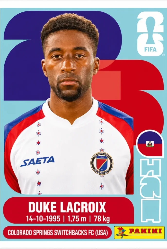 Duke Lacroix Haiti Base Sticker Panini World Cup 2026