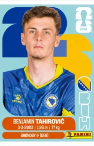 Benjamin Tahirovic Bosnia Base Sticker Panini World Cup 2026