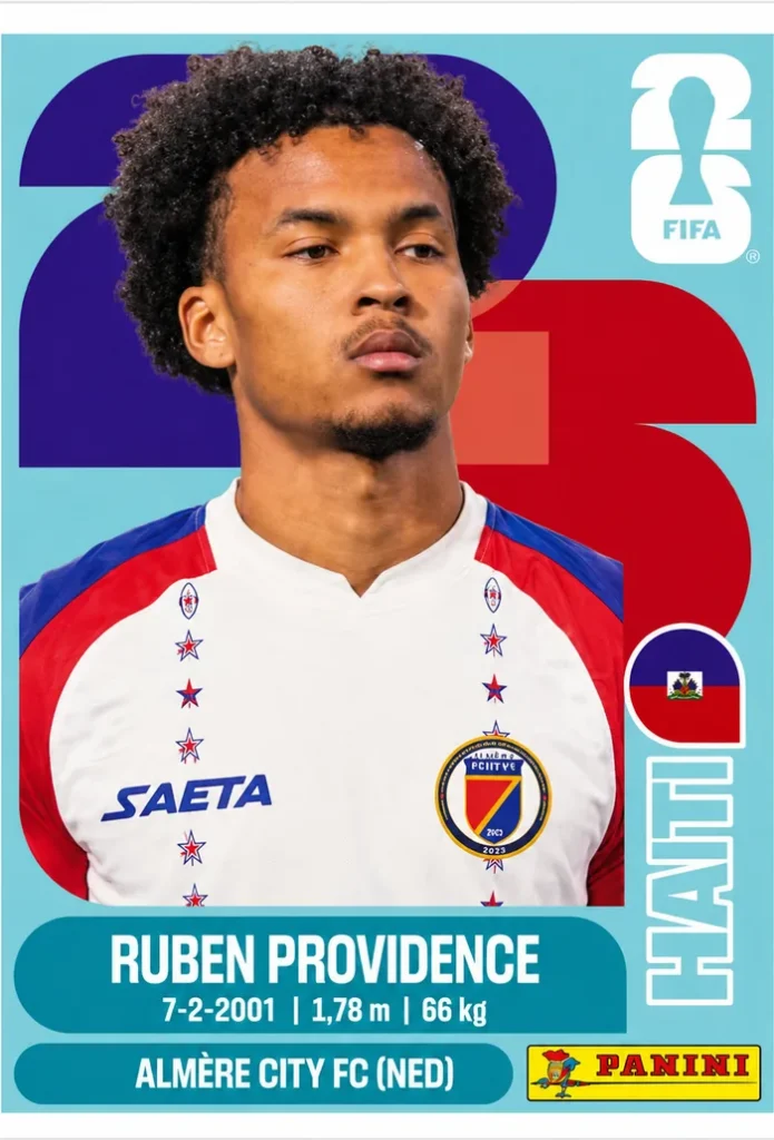 Ruben Providence Haiti Base Sticker Panini World Cup 2026
