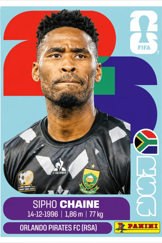 Sipho Chaine South Africa Base Sticker Panini World Cup 2026