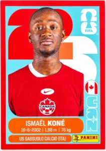 Ismael Kone Canada Parallel Sticker Panini World Cup 2026