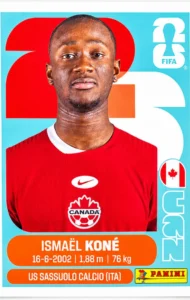 Ismael Kone Canada Base Sticker Panini World Cup 2026
