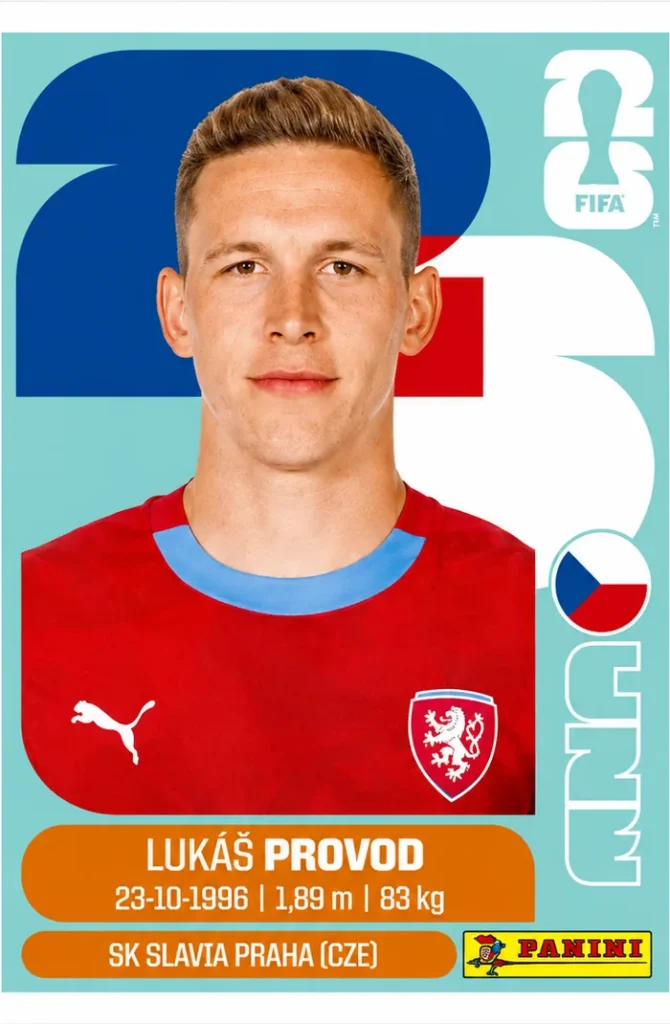 Lukas Provod Czechia Base Sticker Panini World Cup 2026